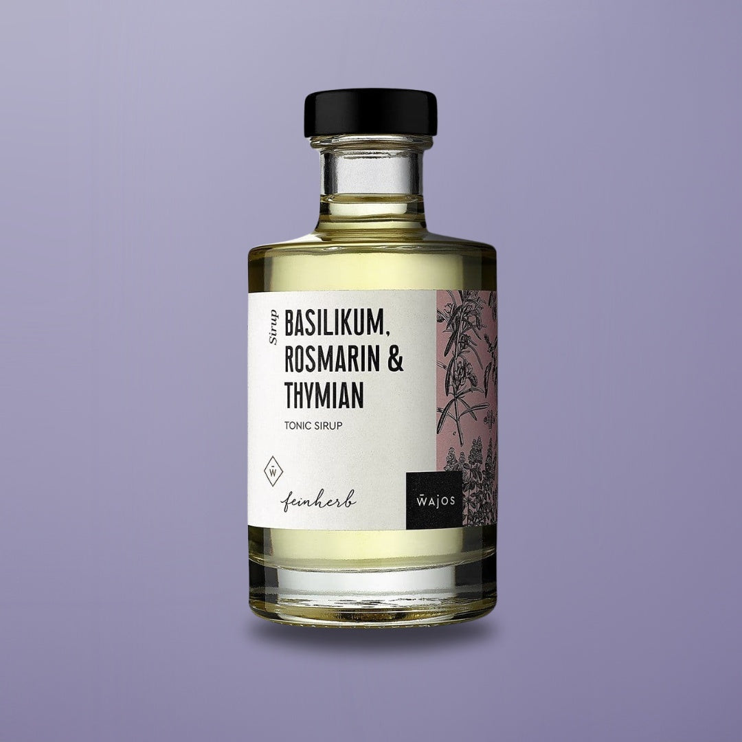 Basilikum Rosmarien Thymian Tonic Sirup