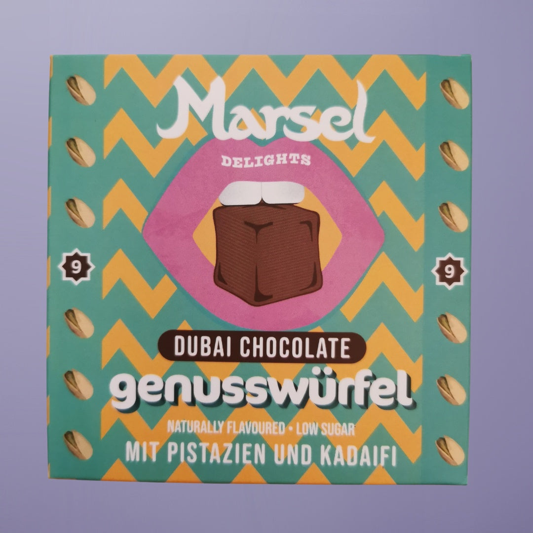 Lokum Genusswürfel Dubai Schokolade - Marsel Delights