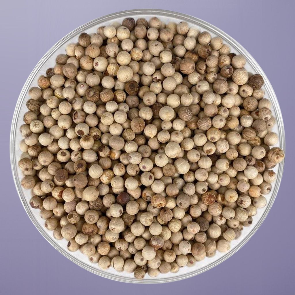 Organic white pepper, whole